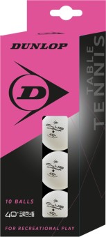 DUNLOP 40+ 10 BALL WEIß