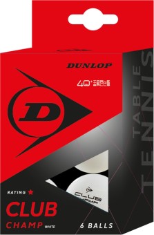 DUNLOP 40+ CLUB CHAMP 6 BALL WEIß